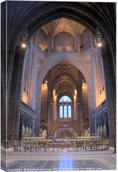 Anglican Cathedral Canvas Print by Stephen Johnson