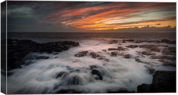 Welsh sunset Canvas Print by Chris Jones