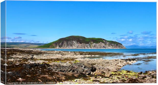 Davaar Island Campbeltown Canvas Print by Ros Ambrose