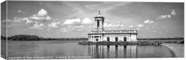 Normanton Church Rutland Water Canvas Print by Ros Ambrose