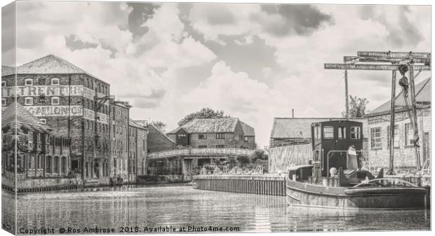 Newark Town Lock Canvas Print by Ros Ambrose