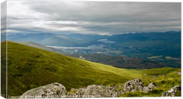Meall Beag Viewpoint  Canvas Print by Ros Ambrose