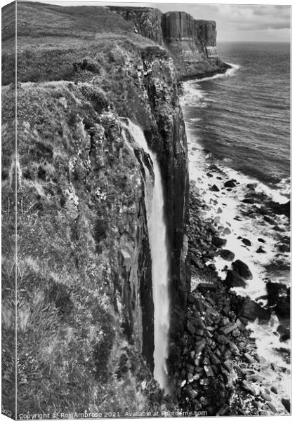 Kilt Rock Isle of Skye Canvas Print by Ros Ambrose