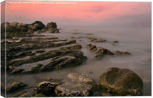  Rocky shores Canvas Print by James Tully