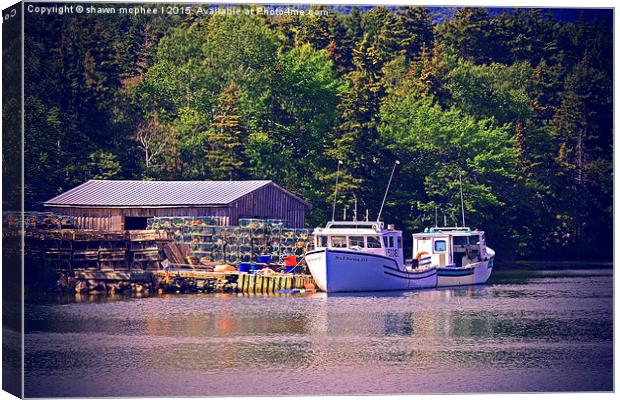  Hometown Habour Canvas Print by shawn mcphee I