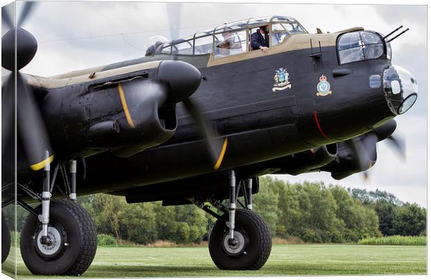  Avro Lancaster "Just Jane" Canvas Print by Martin Keen