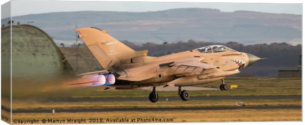 Gulf War " RAF Tornado Gr4" Canvas Print by Martyn Wraight