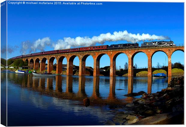  Great Britain II steam engine Canvas Print by michael mcfarlane