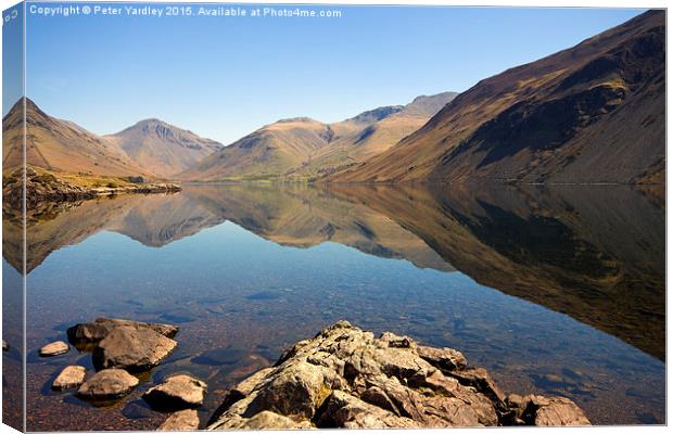  Wastwater #3 Canvas Print by Peter Yardley