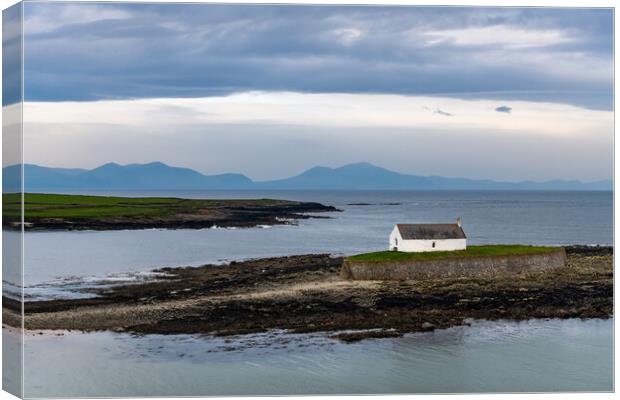 St Cwyfan's Church, Aberffraw, Anglesey Canvas Print by Andrew Kearton