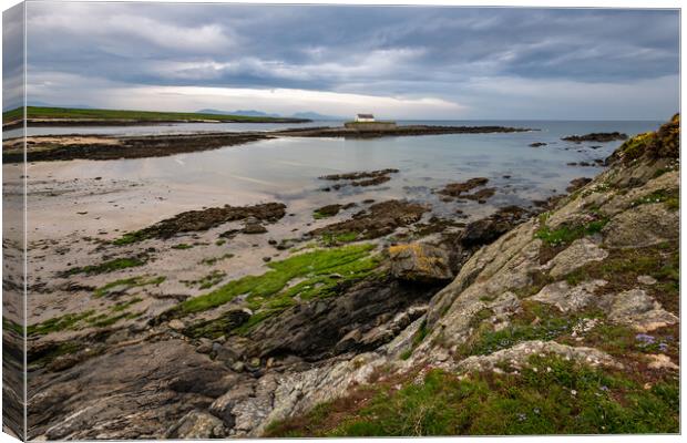 Little church by the sea, Anglesey Canvas Print by Andrew Kearton