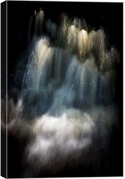  Sparkling waterfall abstract Canvas Print by Andrew Kearton