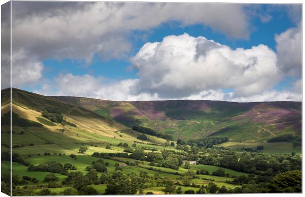 Vale of Edale in Summer Canvas Print by Andrew Kearton