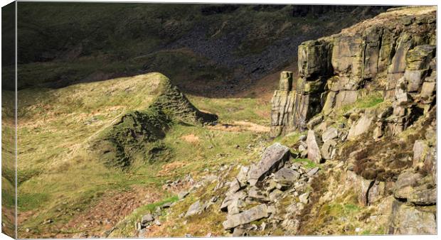 The Mares back and Coombes Tor Canvas Print by Andrew Kearton