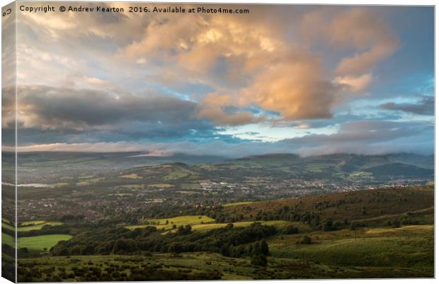 Glorious Glossop evening Canvas Print by Andrew Kearton