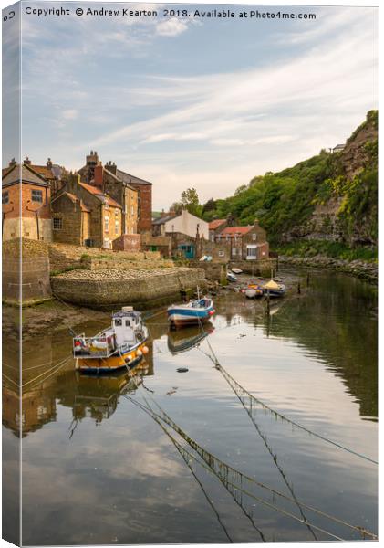 Staithes Beck, North Yorkshire Canvas Print by Andrew Kearton
