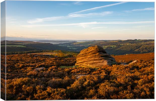 Autumn morning in the Peak District Canvas Print by Andrew Kearton