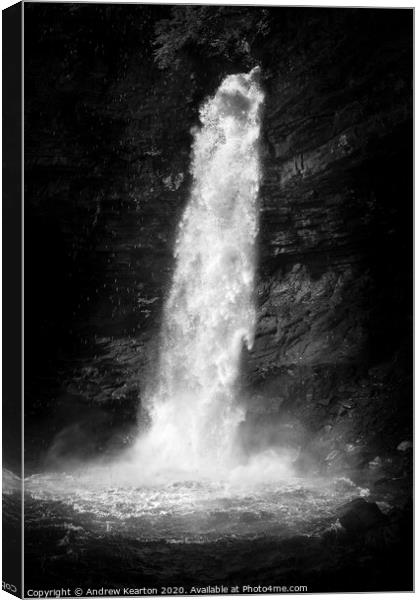 Hardraw Force, North Yorkshire Canvas Print by Andrew Kearton