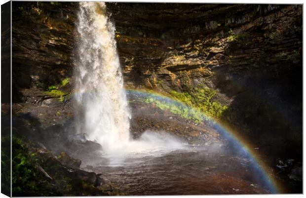 Hardraw Force, Yorkshire Dales Canvas Print by Andrew Kearton