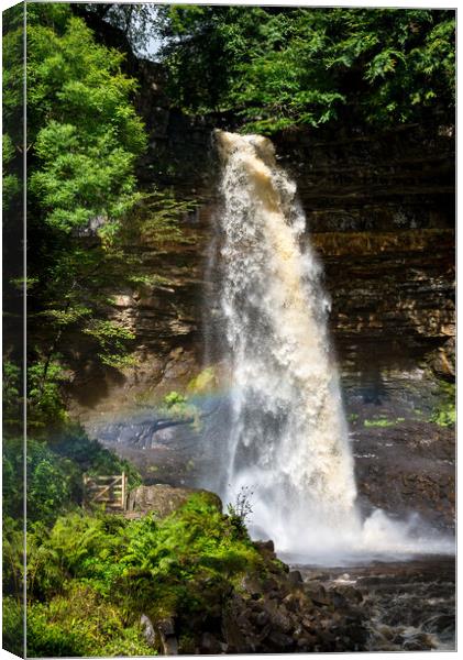 Hardraw Force, North Yorkshire Canvas Print by Andrew Kearton