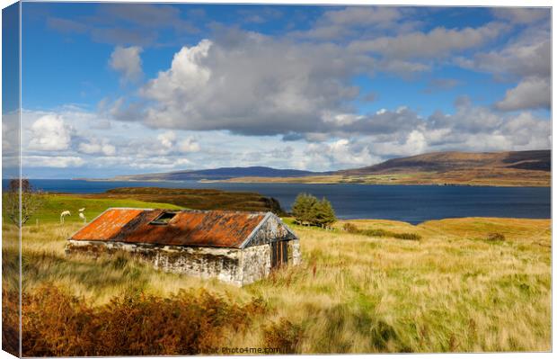 Loch Dunvegan from Colbost, Isle of Skye, Scotland Canvas Print by Andrew Kearton