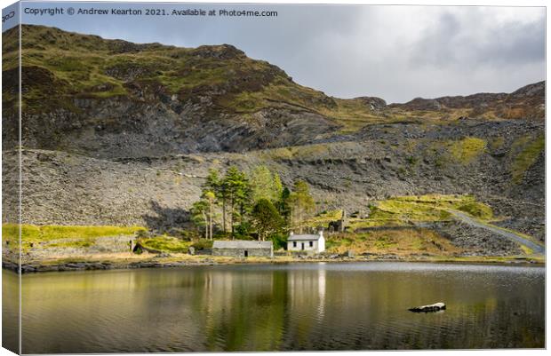 Cwmorthin quarry, Blaenau Ffestiniog, Wales Canvas Print by Andrew Kearton