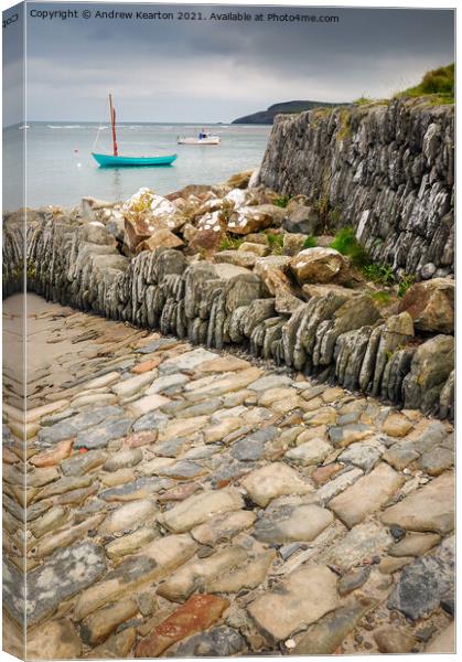 Newport harbour, Pembrokeshire, Wales Canvas Print by Andrew Kearton