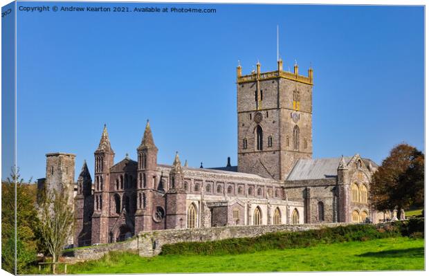 St David's Cathedral, Pembrokeshire, Wales Canvas Print by Andrew Kearton