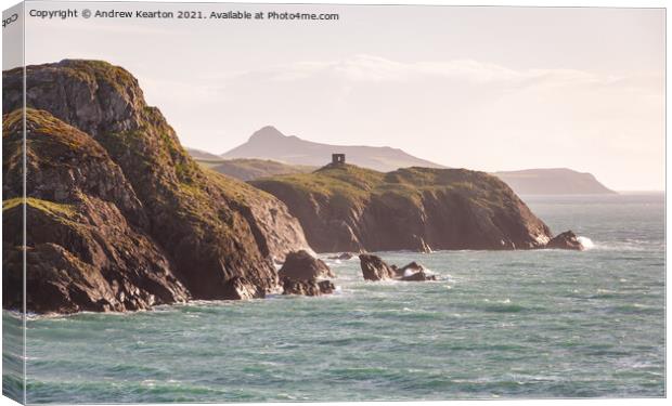 Abereiddy tower, Pembrokeshire, Wales Canvas Print by Andrew Kearton