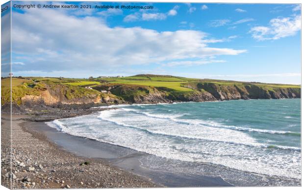 Abereiddy beach, Pembrokeshire, Wales Canvas Print by Andrew Kearton