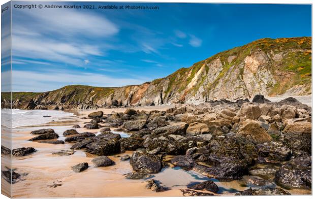 Marloes Sands, Pembrokeshire, Wales Canvas Print by Andrew Kearton
