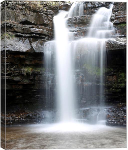  Gibson's Cave nr Bowlees in Teesdale Canvas Print by Martin Connolly