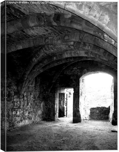 Egglestone Abbey near Barnard Castle Canvas Print by Martin Connolly