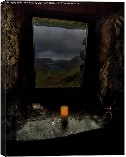  Light a candle in the window Canvas Print by John Malley