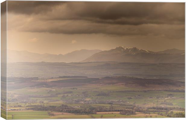The Eden Valley in Cumbria Canvas Print by John Malley