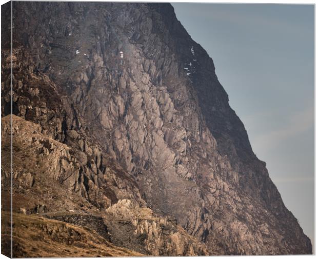 The Old Quarry Workings on Honister Crag Canvas Print by John Malley