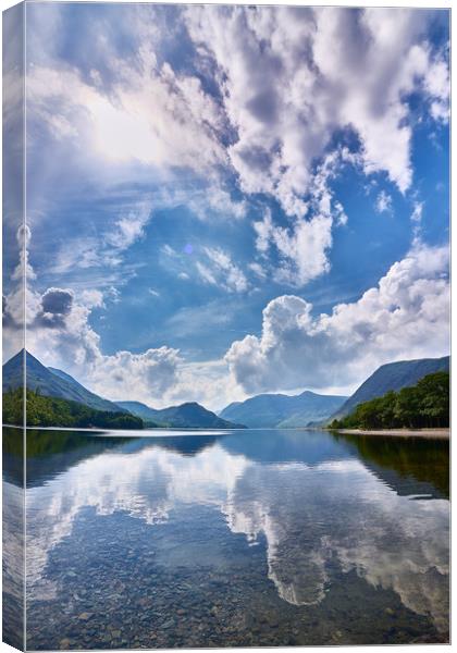 Crummock Blues Canvas Print by John Malley