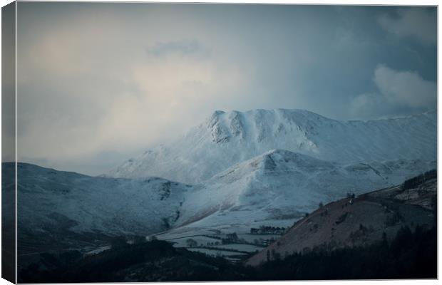 Morning Light on Causey Pike Canvas Print by John Malley