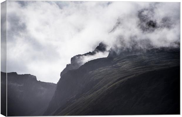 Moody Mountains Canvas Print by John Malley