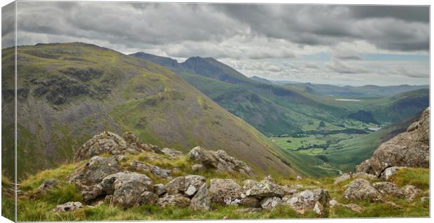 A View of Wasdale Canvas Print by John Malley