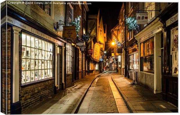  The Shambles in York Canvas Print by David Oxtaby  ARPS