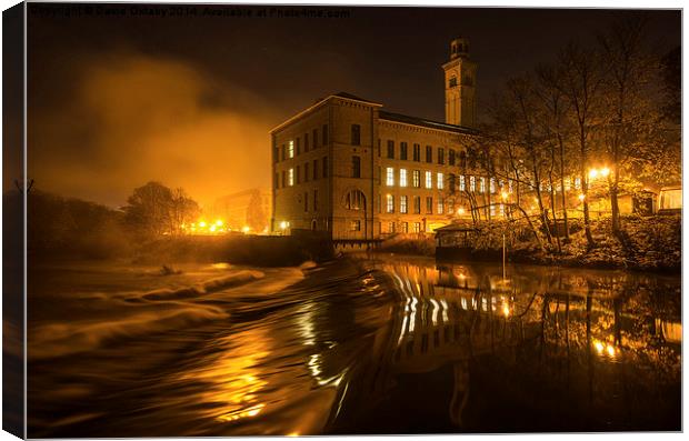 Salts Mill in Saltaire Yorkshire  Canvas Print by David Oxtaby  ARPS