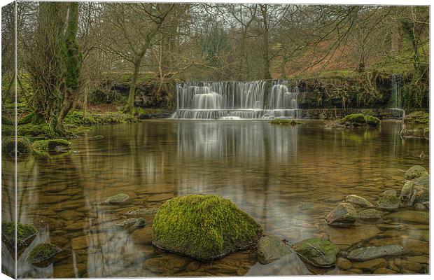  Scar House Waterfalls Canvas Print by David Oxtaby  ARPS