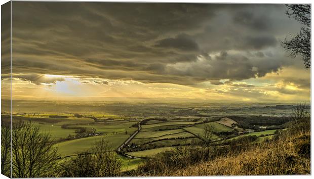  Sutton Bank at Dusk Canvas Print by David Oxtaby  ARPS