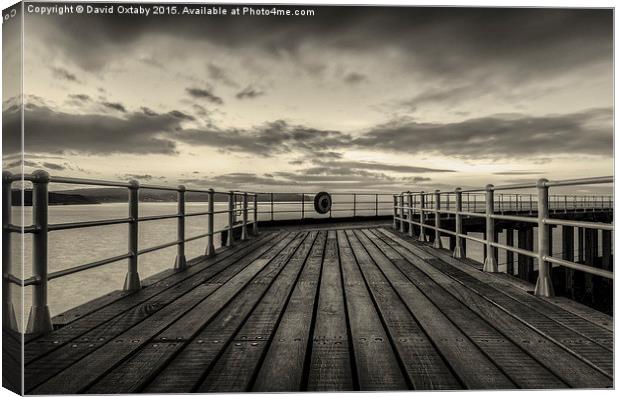  Whitby Pier Canvas Print by David Oxtaby  ARPS
