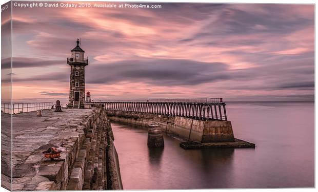  Whitby Harbour early evening Canvas Print by David Oxtaby  ARPS