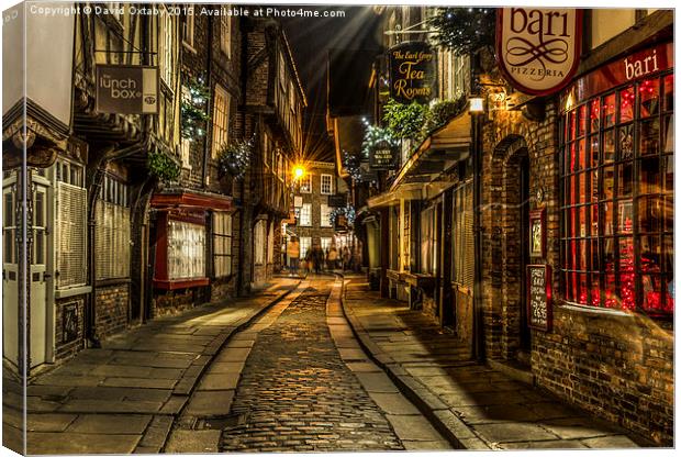  The Shambles - York Canvas Print by David Oxtaby  ARPS