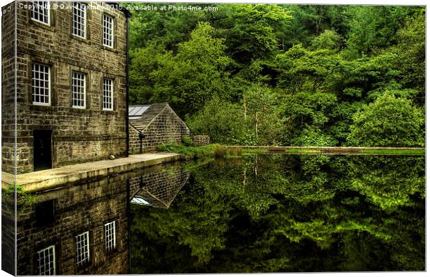  Gibson Mill - Hardcastle Crags Canvas Print by David Oxtaby  ARPS