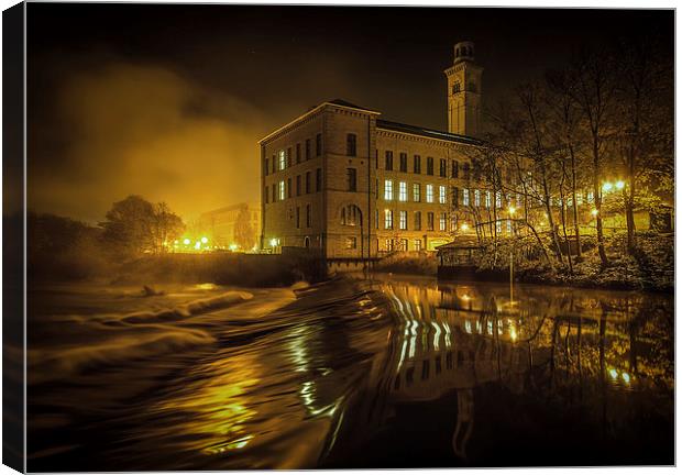  Salts Mill, Saltaire Canvas Print by David Oxtaby  ARPS