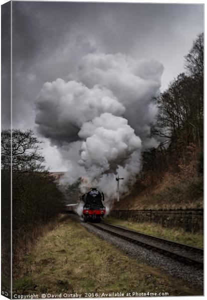 60103 Flying Scotsman nearing Goathland Canvas Print by David Oxtaby  ARPS